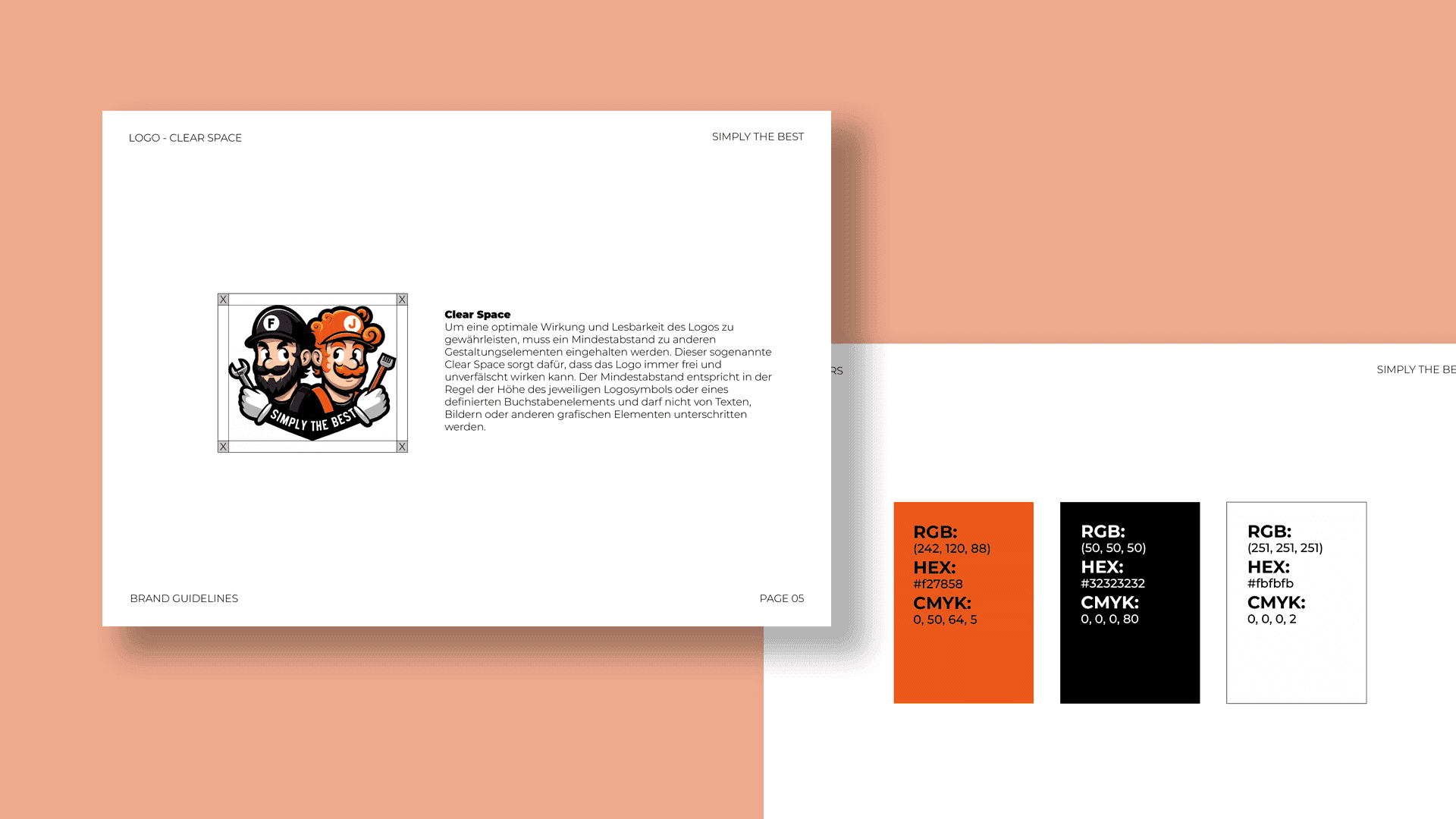 Corporate Identity und Brandbook für Simply the Best